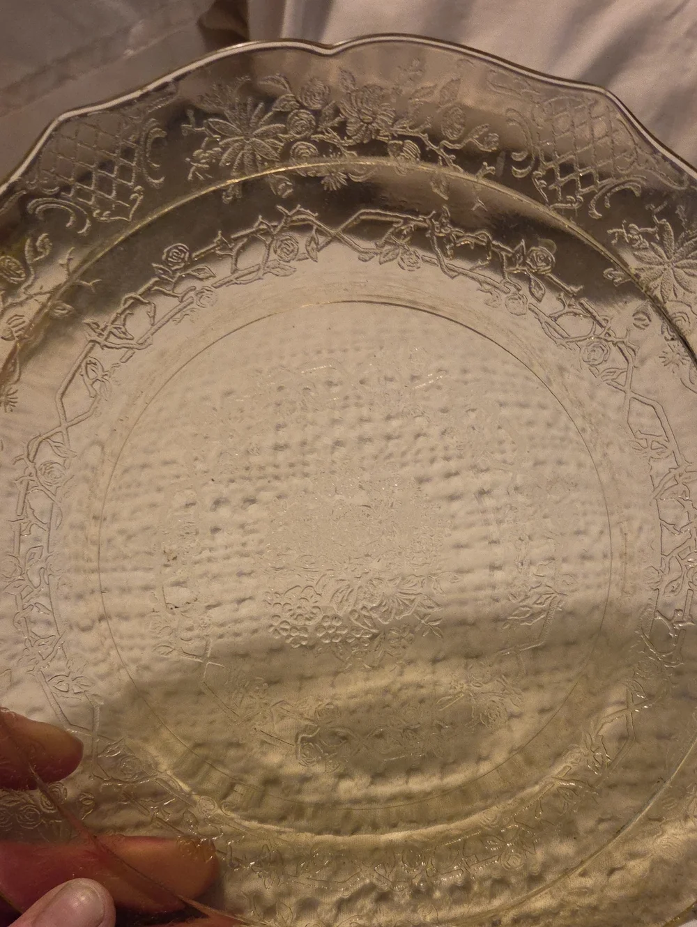 Vintage Federal Glass Plate